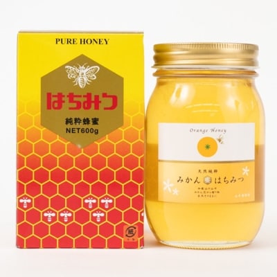 みかん王国和歌山県の下津で採れた純粋国産みかんはちみつ600g(上富田町)
