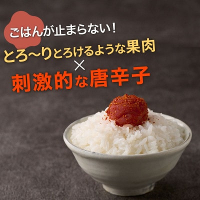 【紀州産南高梅】辛子梅 400g