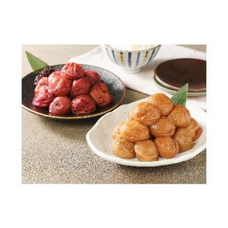 なかやまさんちの梅干　うす塩味とかつお風味セット　(塩分5%)