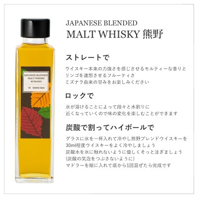 紀州熊野蒸留所の飲み比べ 150ml 3本セット