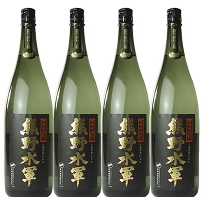 本格米焼酎 熊野水軍 1800ml×4本 1升瓶 /尾崎酒造(C003)上富田町