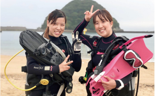 体験ダイビングコース（1名樣） ※5月～10月までの開催 / ダイビング ダイビング体験 体験 和歌山 うみ ウミ 海 【air101A】