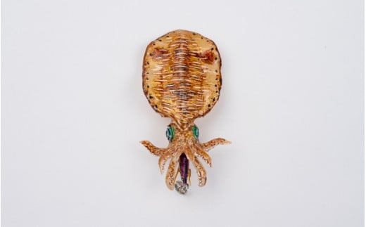 アオリイカ アクセサリー S  / オーダーメイド オーダー制作 キーホルダー ストラップ エギング 釣り 海 うみ ルームミラー 飾り アクセント インテリア おしゃれ かわいい お土産 雑貨 思い出 記念 プレゼント ギフト すさみ【mac003A】