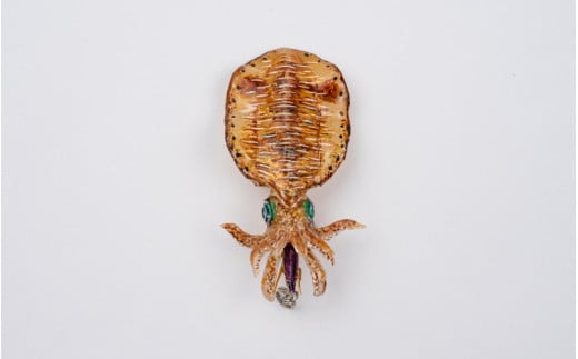 アオリイカ アクセサリー M / オーダーメイド オーダー制作 キーホルダー ストラップ エギング 釣り 海 うみ ルームミラー 飾り アクセント インテリア おしゃれ かわいい お土産 雑貨 思い出 記念 プレゼント ギフト すさみ【mac004A】