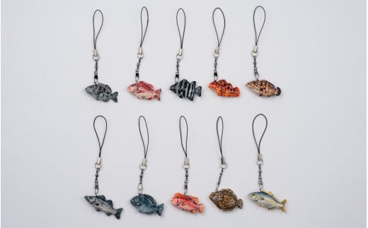 オーダー制作 リアル ストラップ / キーホルダー 魚 さかな フィッシュ 釣り 海 うみ クマノミ 海水魚 海の生き物 鍵 かぎ 家 車 自転車 かわいい お土産 雑貨 思い出 プレゼント ギフト すさみ 【mac006A】