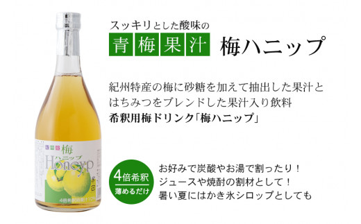 希釈用梅ドリンク 梅ハニップ 3本セット【prm005A】