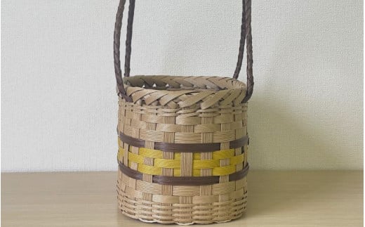 【ハンドメイド】クラフトかごバッグ ―黄色－籠 かご カゴ バッグ エコバッグ 手作り 手づくり かごバッグ カゴバック 籠バッグ かばん カバン ハンドメイドハンドメイドハンドメイドハンドメイド 鞄 【smo002】