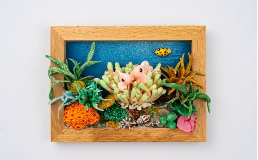 トロピカルフィッシュ16種　レリーフ  /  魚 さかな フィッシュ 釣り 海 うみ クマノミ 海水魚 海の生き物 鍵 かぎ 家 車 自転車 かわいい お土産 雑貨 思い出 プレゼント ギフト すさみ 【mac008A】