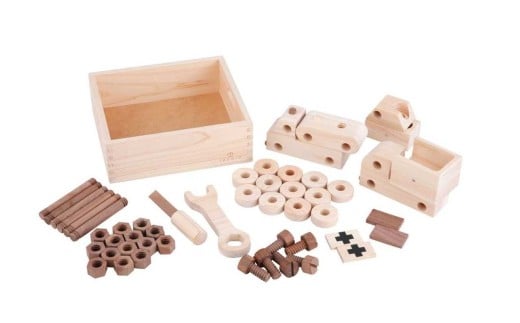 IKONIH 整備士セット / おもちゃ 子供 こども オモチャ 玩具 プレゼント お祝い 木 出産祝い 安全 オーガニックトイ ファーストトイ ままごと おままごと キッチン アイコニー【kip022】