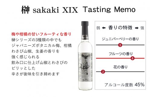 榊　sakaki　クラフトジン　3本セット　紀州熊野蒸溜所【prm012】