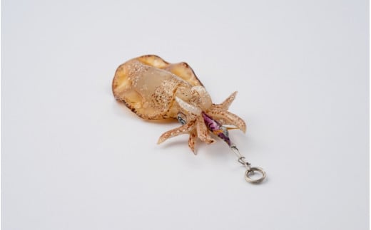 アオリイカ アクセサリー M / オーダーメイド オーダー制作 キーホルダー ストラップ エギング 釣り 海 うみ ルームミラー 飾り アクセント インテリア おしゃれ かわいい お土産 雑貨 思い出 記念 プレゼント ギフト すさみ【mac004A】