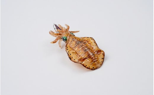 アオリイカ アクセサリー S  / オーダーメイド オーダー制作 キーホルダー ストラップ エギング 釣り 海 うみ ルームミラー 飾り アクセント インテリア おしゃれ かわいい お土産 雑貨 思い出 記念 プレゼント ギフト すさみ【mac003A】