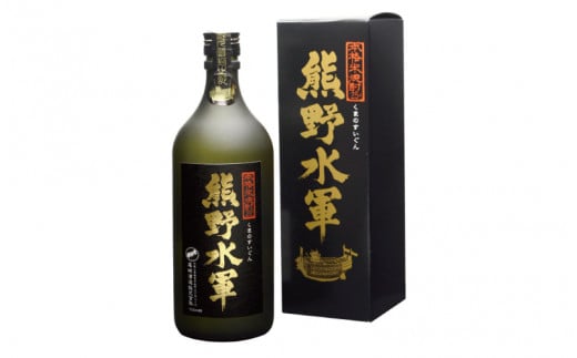 熊野水軍　米焼酎　720ml×1本 化粧箱入り / 熊野 お酒 酒 サケ 焼酎 米焼酎 【eki132B】