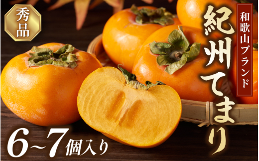 紀州てまり（和歌山県ブランド柿）6～7個入 こだわり農家厳選 先行予約 【2026年10月初旬頃から11月中旬頃順次発送】 / 柿 フルーツ 果物 かき 和歌山 かつらぎ 農家直送 贈答 【kgr029】