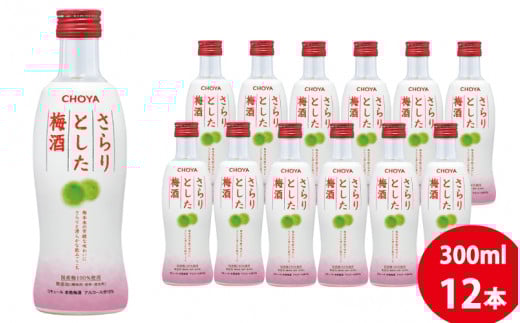 ＼テレビCMでもお馴染み／チョーヤ さらりとした梅酒　300ml×12本(1ケース)/梅酒 梅 ウメ お酒 リキュール 酒 紀州 和歌山 CHOYA 国産【kis106】