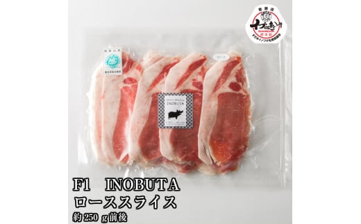 F1イノブタ　肩ロース or ロース　スライス （250ｇ×1パック）【sff140】