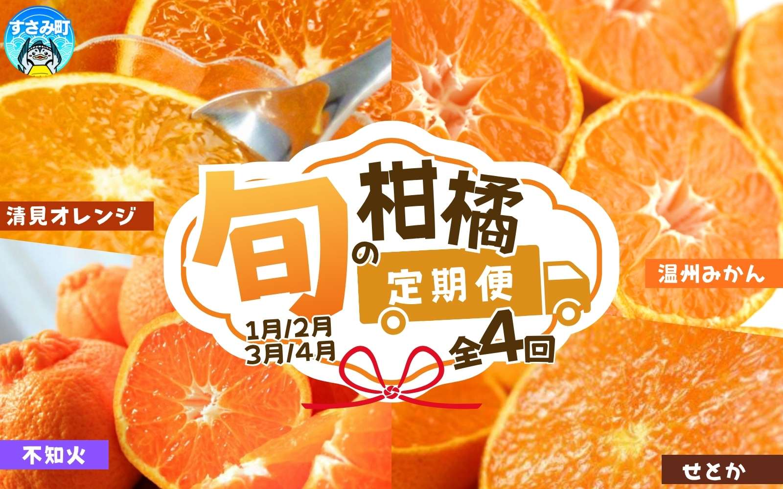 【4か月定期便】旬の柑橘定期便 / みかん ミカン 柑橘 オレンジ 果物 くだもの フルーツ フルーツ定期便 和歌山【tkb416】