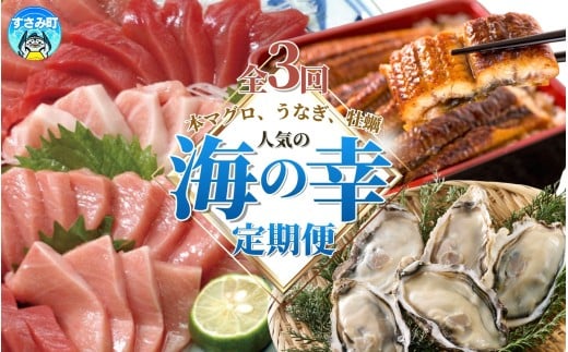 【3ヶ月定期便】海の幸定期便 【人気の国産うなぎ・牡蠣・本マグロを3回お届け】 / 海鮮 鰻 ウナギ 牡蠣 カキ まぐろ 鮪 人気 豪華 贈答 贈り物 ご褒美 お祝い ギフト プレゼント 【tkb607】