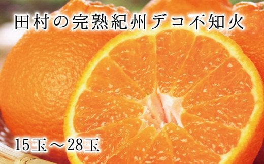 高級ブランド田村の完熟紀州デコ(不知火)　※2025年2月中旬頃～2025年3月中旬頃に順次発送予定(お届け日指定不可) / みかん 果物 フルーツ オレンジ 有田みかん 柑橘 【uot731】