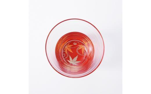 紀州漆器 タンブラーグラス 蒔絵 紅葉 ペア【YG64】
