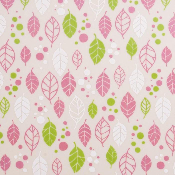 友禅和紙おしぼりトレー 5枚セット スプリングリーフ ピンク タツクラフト 【Tk38】