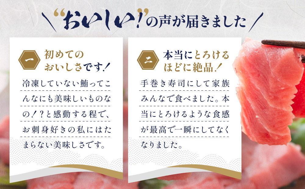 生まぐろ２種食べ比べセット1kg　【一部離島配送不可】
