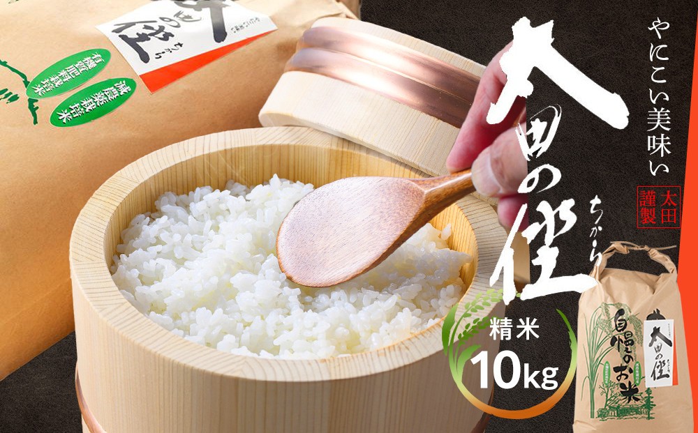 『太田のちから』10kg 減農薬栽培・有機質肥料栽培のコシヒカリ