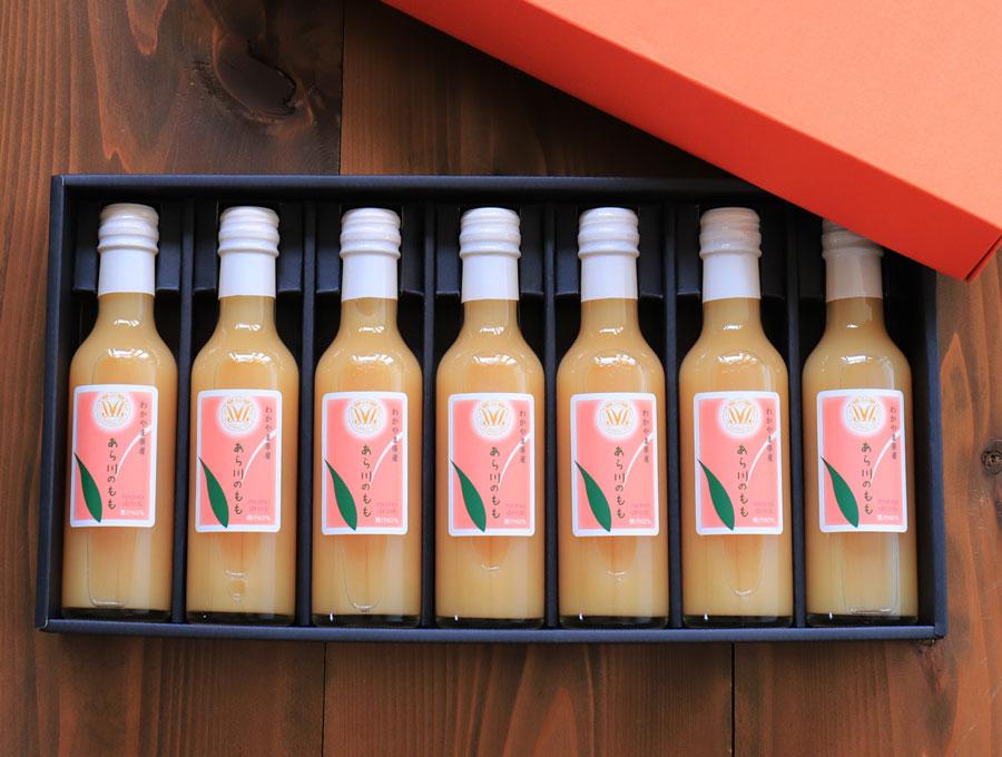 あら川の桃 60％ 果汁入り ドリンク 200ml × 7本 入り ギフトセット【mao9】