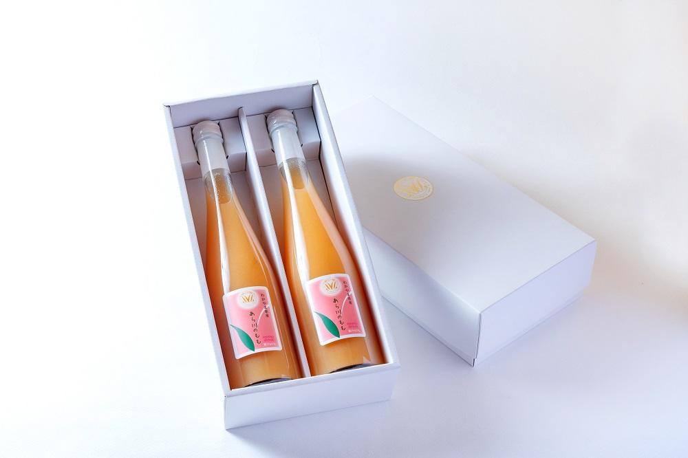あら川の桃 60％ 果汁入り ドリンク 500ml × 2本 入り ギフトセット【mao12】