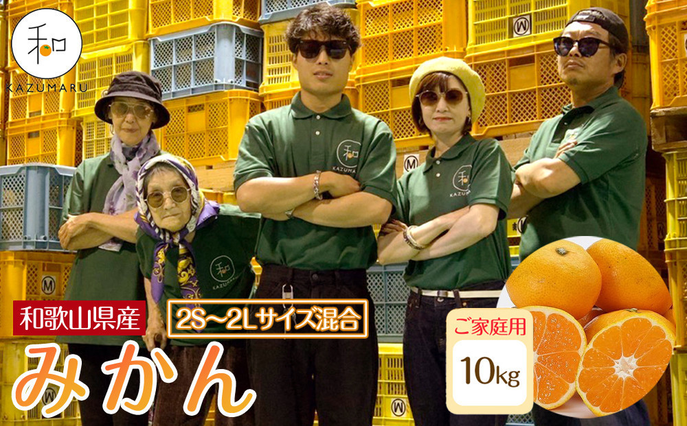 家庭用 森本農園の手選別 みかん 10kg 和歌山県産 2S~2Lサイズ混合 ［北海道・沖縄・離島配送不可］［RN31］［2025年11月上旬から順次発送］