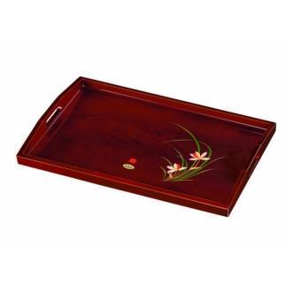 長手盆 木製 尺六 48cm 春ラン【YG409】