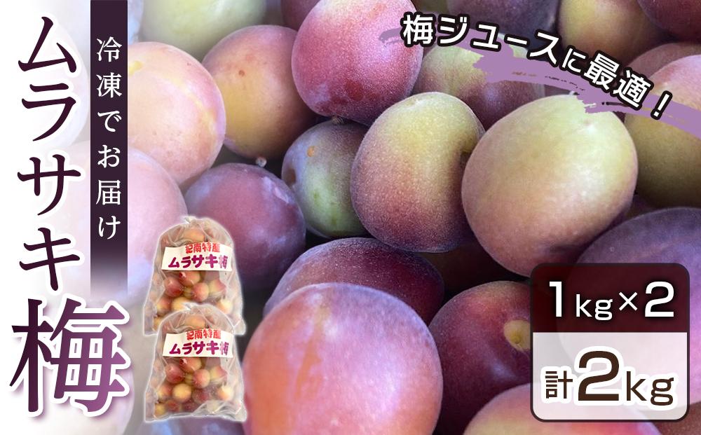 冷凍ムラサキ梅 小粒 2kg [ロゼワイン色の梅ジュースが作れます] 梅酒 食品