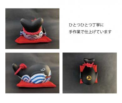 吉祥くじら土鈴【hok121】