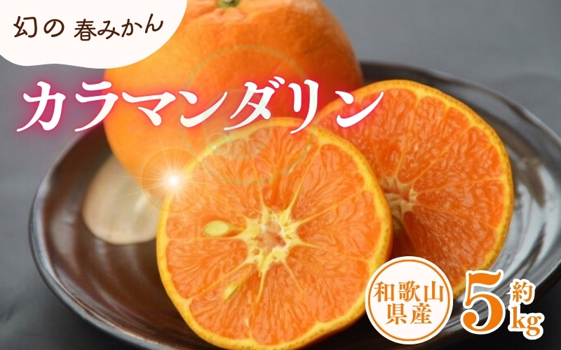 カラマンダリン 約5kg/サイズおまかせ　※2026年4月上旬～2026年5月上旬頃に順次発送予定(お届け日指定不可)　紀伊国屋文左衛門本舗　【ntbt470A】
