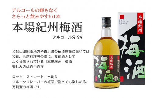 紀州の梅酒　飲み比べ６本セット【prm003B】