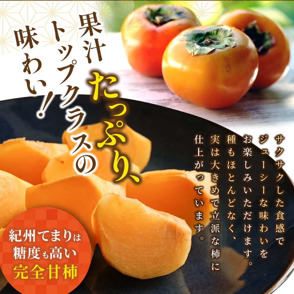 紀州てまり（和歌山県ブランド柿）6～7個入 こだわり農家厳選 先行予約 【2026年10月初旬頃から11月中旬頃順次発送】| 柿 フルーツ 果物 かき 和歌山 かつらぎ 農家直送 贈答【kgr029】