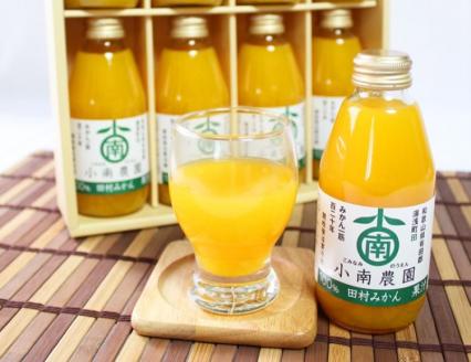 田村みかん果汁100％ジュース　200ml×8本【uot103】