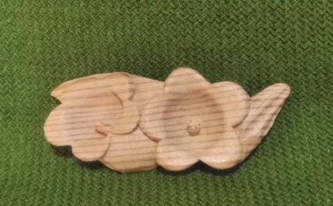 3月の帯留め（カンパニュラ）（兼ブローチ）【hms003】