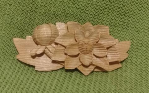 9月の帯留め（ダリア）（兼ブローチ）【hms012】