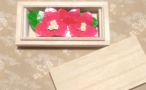 10月の帯留め（ブーゲンビリア）（兼ブローチ）【hms013】