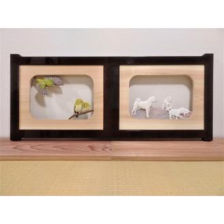 【受注制作】木彫り Wall decor「春夏秋冬、それぞれの愛」【hms028】