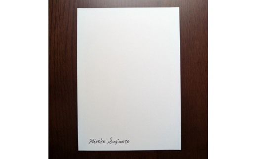 幻のニホンオオカミ　木彫りアート写真（2L判） / 木彫り 彫刻 アート 写真 【hms042】