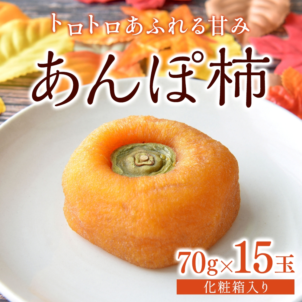 あんぽ柿 和歌山県産 70g×15玉 化粧箱入り / 柿 かき デザート おやつ 和菓子 菓子 お菓子 和歌山産 和歌山県産【kgr017】
