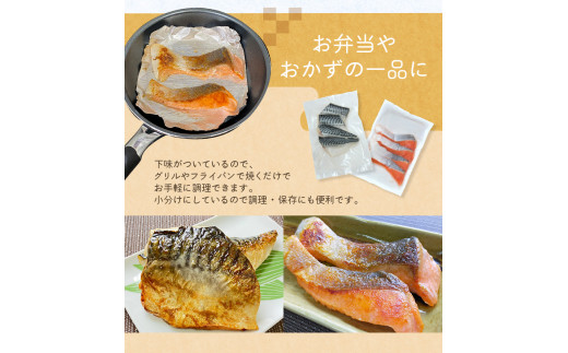  骨なし 無添加 銀シャケ切身と塩さばのセット！合計24枚 / サケ 鮭 シャケ サバ 塩サバ 冷凍 おかず 魚 お魚 魚介 海鮮 安心 人気 大容量 小分け ごはんのお供 ふっくら やわらか 美味しい 焼き魚【nss505B】