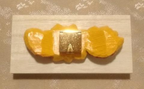 1月の帯留め（福寿草）（兼ブローチ）【hms001】