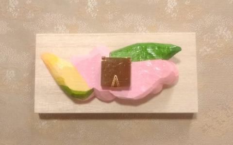 3月の帯留め（カンパニュラ）（兼ブローチ）【hms003】