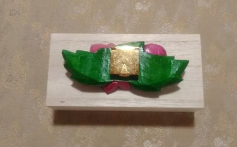 9月の帯留め（ダリア）（兼ブローチ）【hms012】