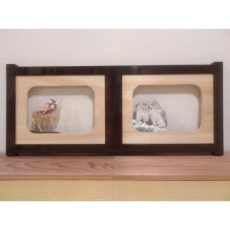 【受注制作】木彫り Wall decor「春夏秋冬、それぞれの愛」【hms028】