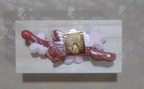 帯留め兼ブローチ（ウメ）【hms032】