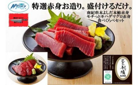 本鮪赤身とキハダ鮪赤身セット(160g×1／200g×1）南紀串本よしだ【kny104】